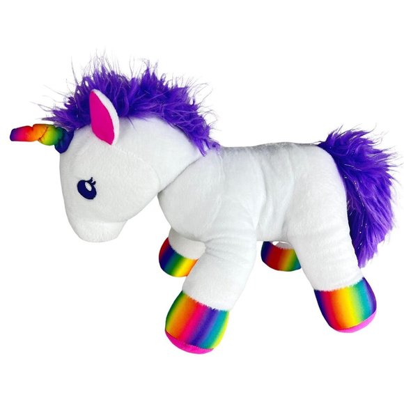 Build A Bear Color Craze Unicorn Plush Rainbow Hoodie Purple Sparkle Stuffed Toy - Picture 7 of 12